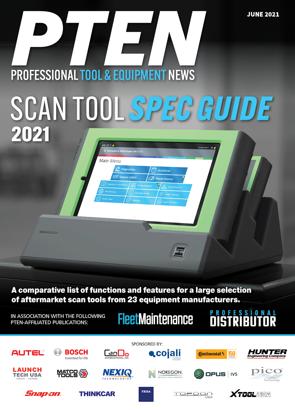 Scan Tool Spec Guide - June 2021 cover image